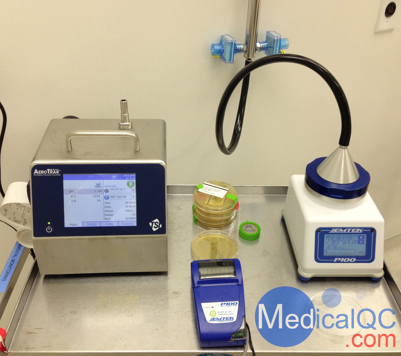 EMTEK P100微生物采樣器配合TSI粒子計(jì)數(shù)器