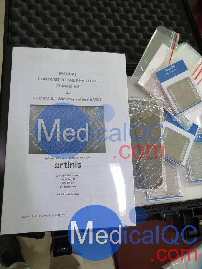 Artinis CDMAM3.4乳腺模體，CDMAM3.4乳腺機(jī)成像低對(duì)比度閾值檢測(cè)模體