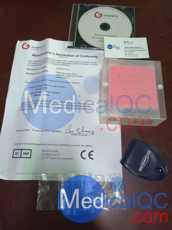 Gammex 156乳腺模體，Gammex 156超聲模體