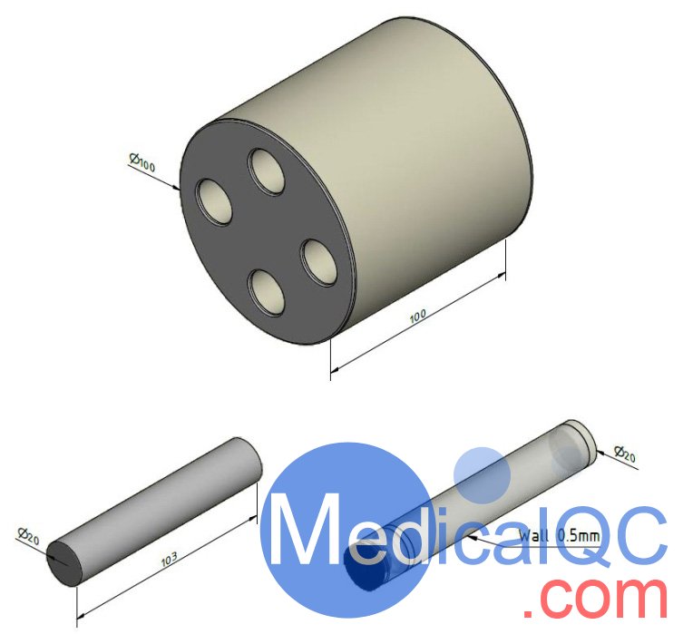 QRM-SCT光譜CT模體，QRM-SCT CT測試模體尺寸